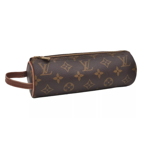 Louis Vuitton Monogram Trousse Ronde Pen Case Pouch ! 👜🤎 - Picture 1 of 15